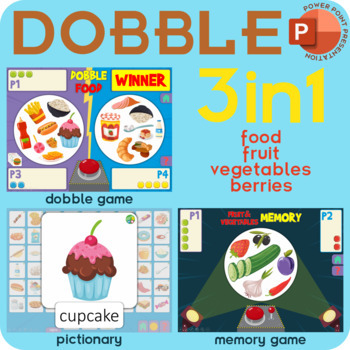 Preview of Dobble Food 3in1 (PowerPoint)