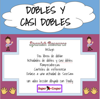 Preview of Dobles y casi dobles -Doubles and Near Doubles