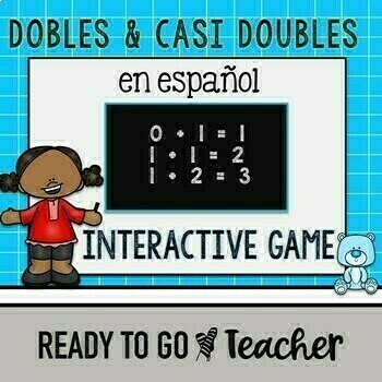 Preview of Dobles y casi dobles - Spanish Language Interactive Game