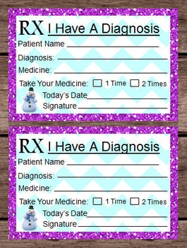 Preview of Doc McStuffins Disney RX Medicine - Pretend Doctor Dramatic Play - PRINTABLE