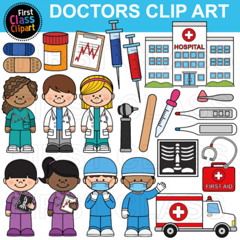 doctor with patient clip art