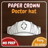 Doctor Hat Community helper Paper Crown Printable Headband