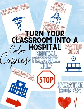 Preview of Doctor / Medical Decor / Classroom Transformation / Hospital Signs