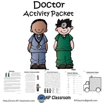 doctor no prep activity packet and worksheets by kp classroom tpt
