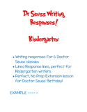 Doctor Seuss Writing Responses NO PREP