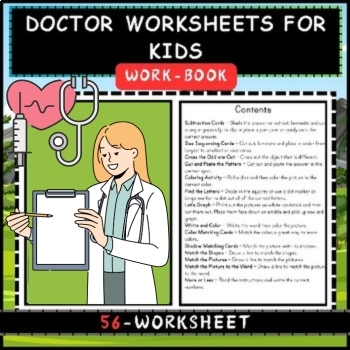 Preview of Doctor Worksheets  Coloring Pages For Kids