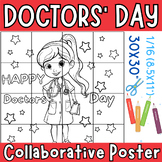 Doctors' Day Coloring Collaborative Posters Project Art