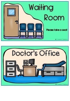 Doctors Surgery Dramatic Play / Pretend Play Printables by Trinkets 4