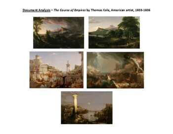 Preview of Document Analysis: Course of Empire - AP World, AP US, AP Art History, Pre-AP WH