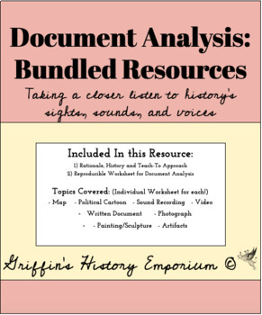 Preview of Document Analysis Worksheets (Bundle)