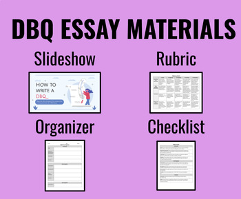 Preview of Document-Based Question (DBQ) Essay Materials - 4-in-1 SET!