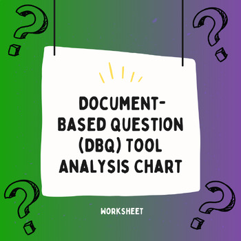 Preview of Document-Based Question (DBQ) Tool Analysis Chart