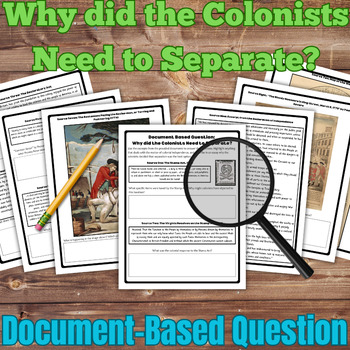 Preview of Document-Based Question (DBQ): Why did the Colonists Declare Independence?