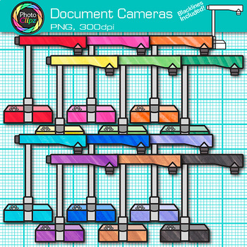 Preview of Document Camera Clipart Images: Classroom Technology Clip Art Transparent PNG