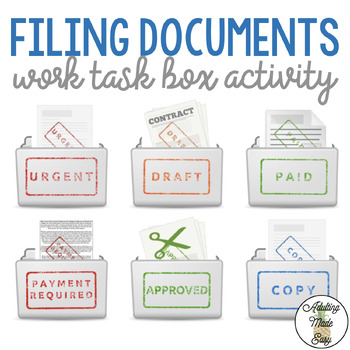 Preview of Document Filing Work Task Box Activity