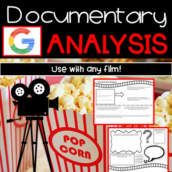 Preview of Documentary Analysis Worksheet | Digital and Printable