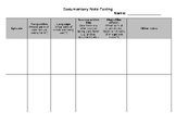 Documentary Note-Taking Graphic Organiser