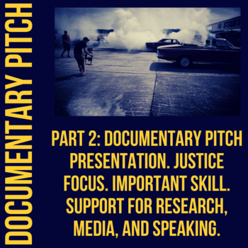 Preview of Documentary Pitch - Research & Media Presentation - Template, Topic, & Rubric 