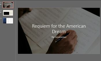 Preview of Documentary: Requiem for an American Dream - Video and Worksheet