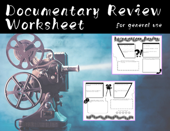 Preview of Documentary Worksheet