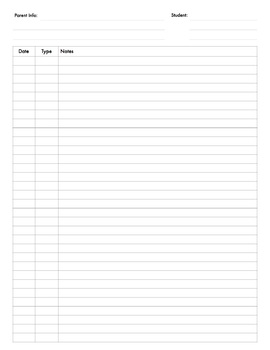 Documentation Forms for Binder for School Social Work | TpT