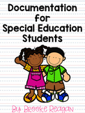 Documentation for Special Education Students