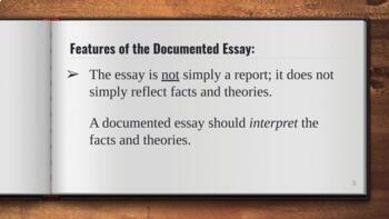 documented essay sample