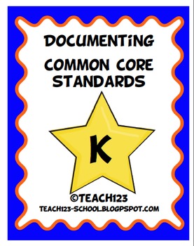 Kindergarten Common Core Checklist by Teach123-Michelle | TpT