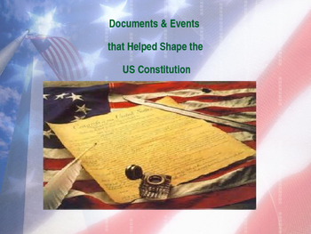 Preview of Documents & Events That Helped Shape the United States Constitution