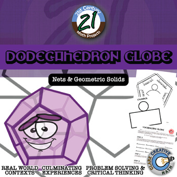 Preview of Dodecahedron Globe -- Net & Geometric Solids Project