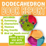 Dodecahedron/Paper Lanterns Book Report for ANY Book - No Prep!