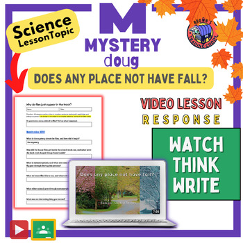 Preview of Does Any Place Not Have Fall?| Seasons Lesson| Mystery Doug Science Lesson