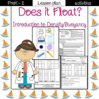 Preview of Does it float? Science Lesson Plan- physical science (water)