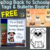 Free Back to School Student Gift Tags & Bulletin Board, Craft Dog Theme