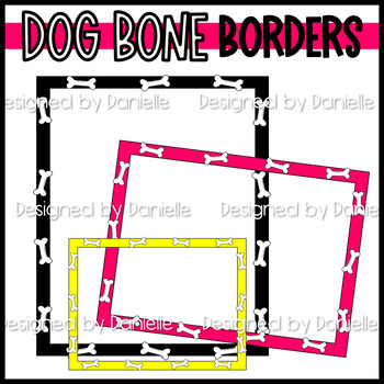 dog bone border clipart