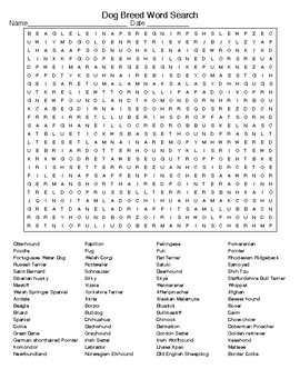 dog breed and cat breed word searches with keys by lonnie jones taylor