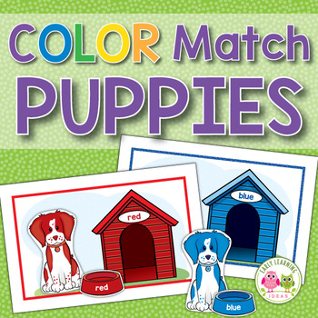 Preview of Pets & Dog Theme Color Matching Sorting Recognition & Identification Activity