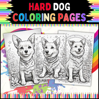 Preview of Dog Coloring Pages: A Fun and Creative Activity for the Whole Family