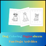 Dog Coloring Pages sheets-Fun Dogs Activities