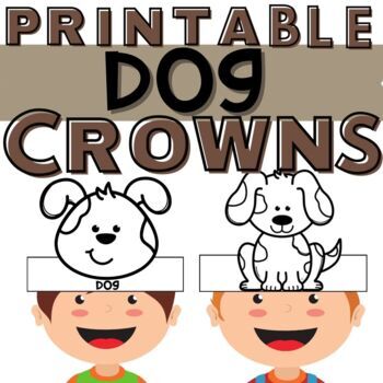 Preview of Dog Craft for Preschool | Easy Pets Activity Kindergarten Puppy Coloring Page