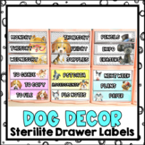 Dog Decor Editable 3 Drawer Sterilite Labels