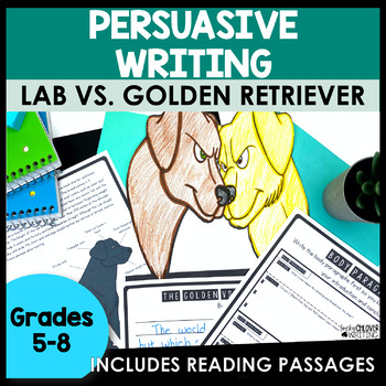 Preview of Opinion Writing Graphic Organizer - Persuasive Essay Dog Themed