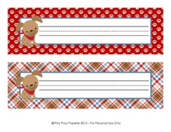 Dog Gone Cute Classroom Decor Desk Name Plates By Pink Posy Paperie