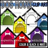 Colorful Dog House Clip Art