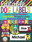 Dog Labels: Editable