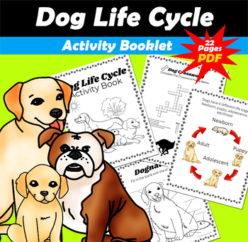 Preview of Dog Life Cycle Activity Book PDF
