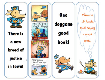 Preview of Dog Man Bookmarks