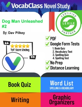 Preview of Dog Man Unleashed #2 Novel Study Guide | PDF | Lexile | Google Forms