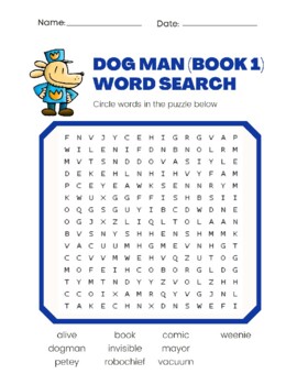 Dog Man Word Searches Books 1 and 2 by Teaching Done Different LLC