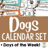 Dog Monthly Calendar Set (+ special days) & Days of the We
